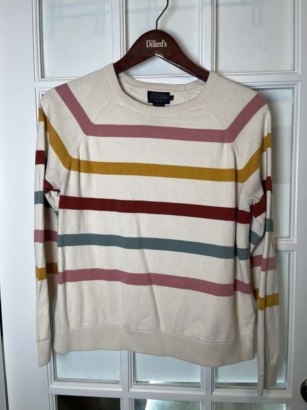 Pendleton Women's Striped Crewneck Sweater Size Large